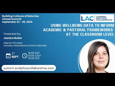 Using Student Well Being Data to Inform Academic Frameworks at the Classroom Level | Jessica Butler