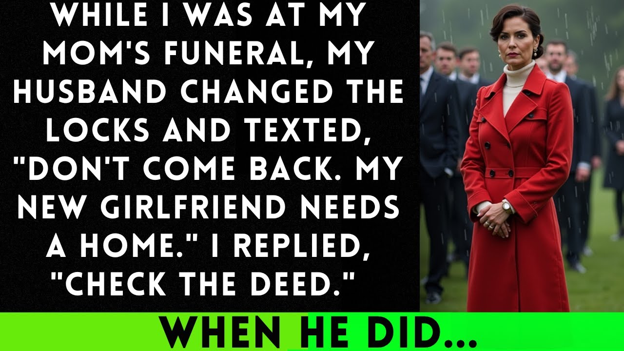 My Husband Locked Me Out During My Mom’s Funeral—But He Never Saw This Coming...