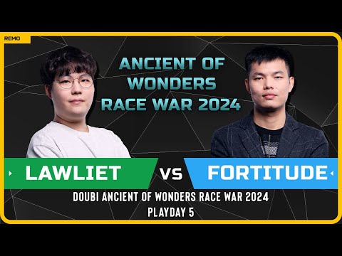 WC3 - [NE] LawLiet vs Fortitude [HU] - Playday 5 - Doubi Ancient of Wonders Race War 2024