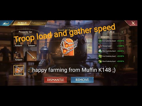 Muffin K148 - FARMER ALERT!! - troop load and gathering speed FREE ideas - guns of glory