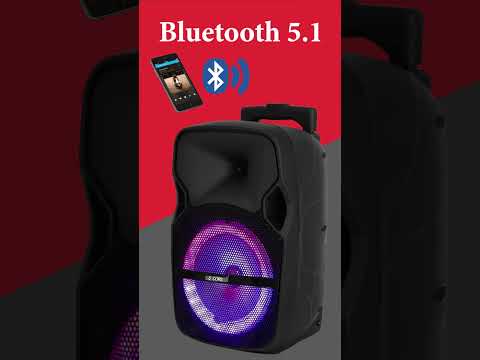 5 Core Party Speaker Bluetooth 250W Big Powered Rechargeable Outdoor PA DJ System w 2 Wireless Mics image 13