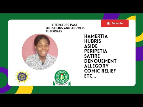 Literary Devices, Figures of Speech, WASSCE Literature Past Questions. #dimmatutorials