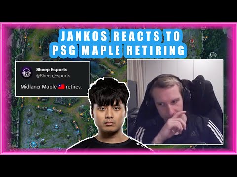 Jankos Reacts to PSG MAPLE RETIRING 👀