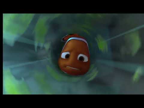 Nemo's attempt to block filter tube scene (Finding Nemo 2003)