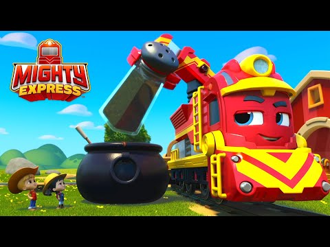 Freight Nate Picks Up Salt and Pepper | Mighty Express Clips | Cartoons for Kids