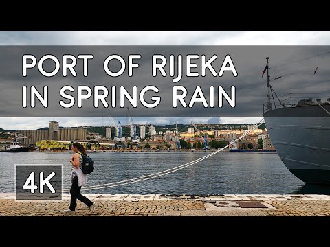 Walking Tour: Port of Rijeka, Croatia - 4K UHD Virtual Travel