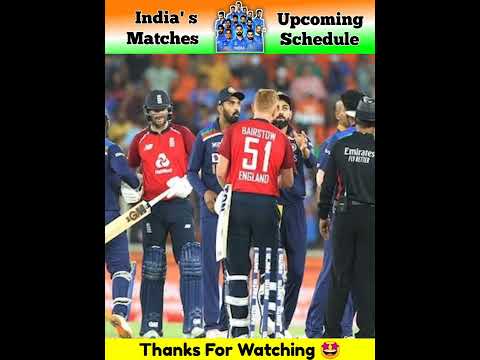 India' s Upcoming Matches Schedule || By Cricket Network