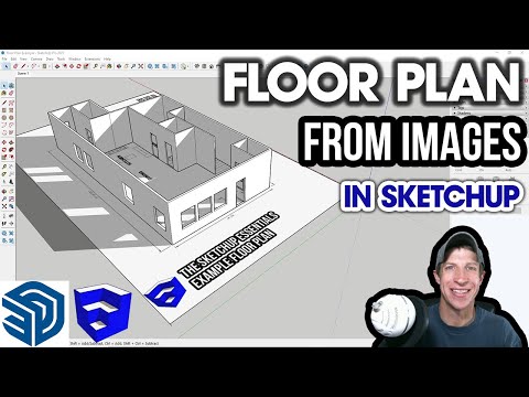 FLOOR PLANS FROM IMAGES in SketchUp Pro! Updated for 2021! (Getting Started with SketchUp Pro Ep 4)
