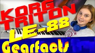 Video thumbnail for Korg Triton LE-88 weighted-action synth (feat. SYLVII) by Gearfacts