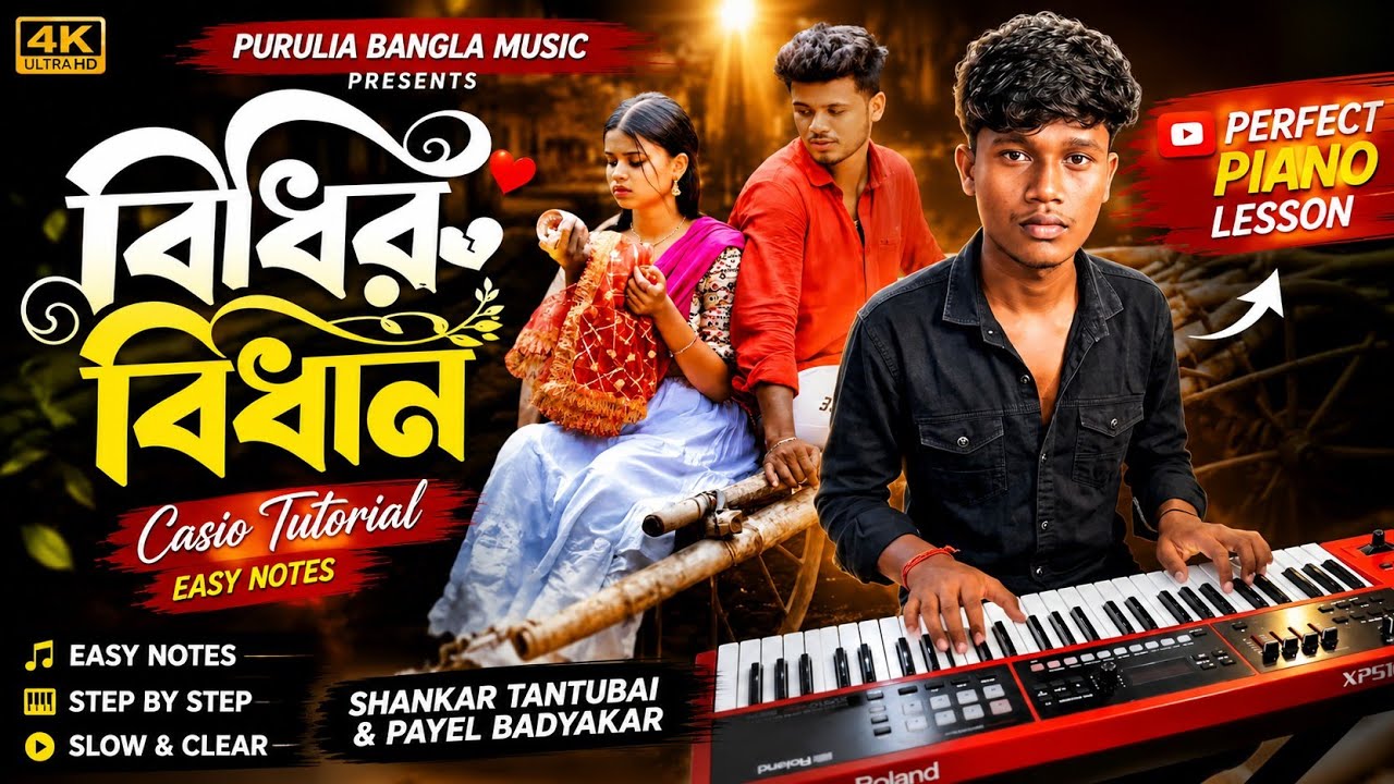 bidhir bidhan purulia song casio tutorial / new purulia song casio toturial 