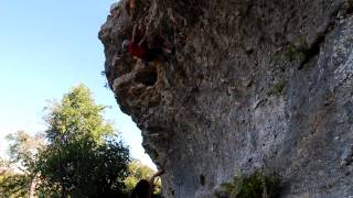 John Hogge repeating Never WAS, and Never will BE! (5.11d)