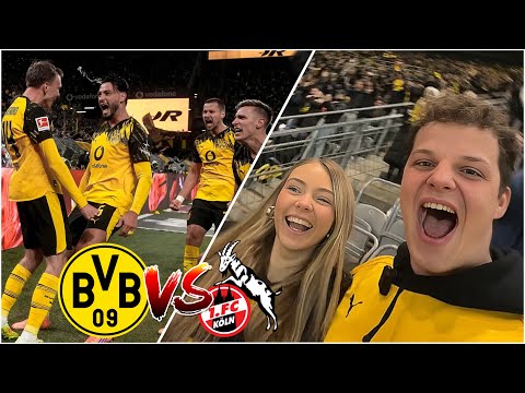 My GIRLFRIEND is at the stadium for the first time! BVB: Cologne Stadium Vlog