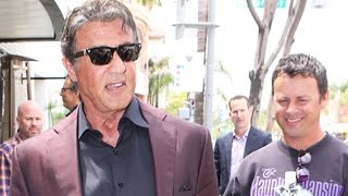 Sylvester Stallone Looking Sharp At Lunch