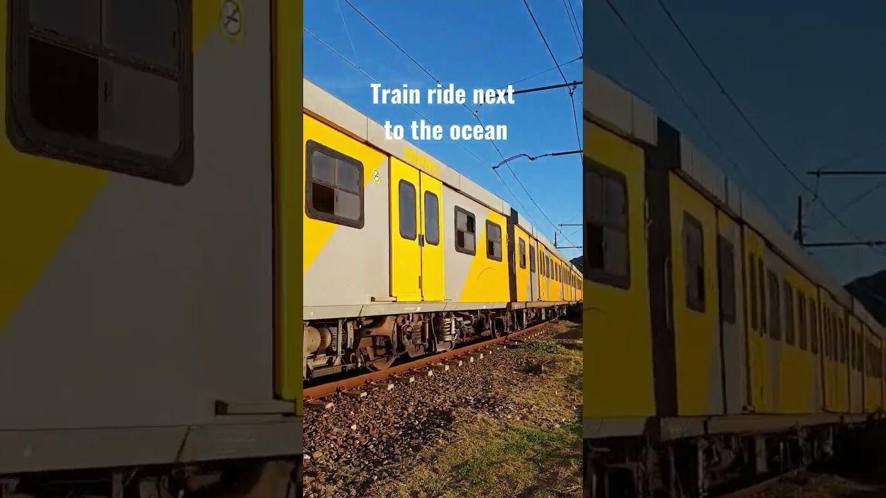 Train ride next to the ocean #capetownphotographer #southafrica #short