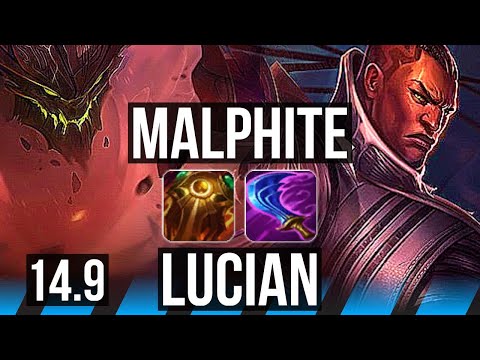 MALPHITE vs LUCIAN (MID) | 5/0/10 | EUW Master | 14.9