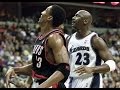 Michael Jordan vs Scottie Pippen Duel 2002.12.10 Blazers at Wizards - 1st Time vs Each Other!