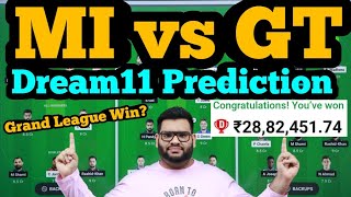 MI vs GT Dream11 Prediction|MI vs GT Dream11|MI vs GT Dream11 Team|