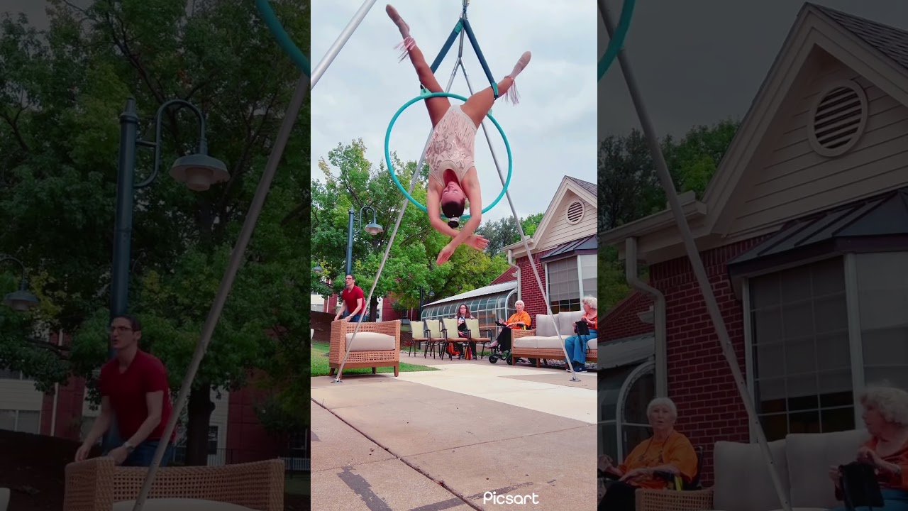 Promotional video thumbnail 1 for The aerial hoop also known as the lyra