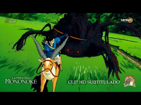 LA PRINCESA MONONOKE - Clip #1 "Ashitaka vs. Tatarigami" | HD