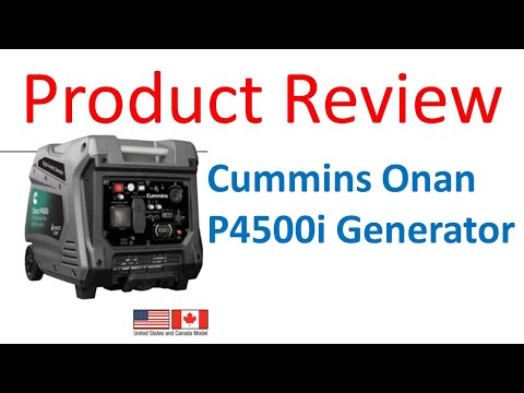 Product Review- Cummings Onan P4500i Generator