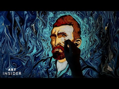 Artist Recreates Famous Paintings On Water Using Ebru