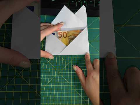 DIY envelope no tape needed A4 paper size DIY-Umschlag #diy #gift #giftwrapping #wrapping #christmas