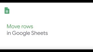 Move a row in Google Sheets