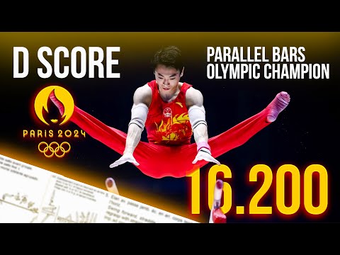 Zou Jingyuan - Parallel Bars Olympic 2024 routine - D score