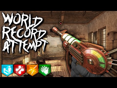 WORLD AT WAR "VERRUCKT" WORLD RECORD ATTEMPT! | Call of Duty Zombies Livestream