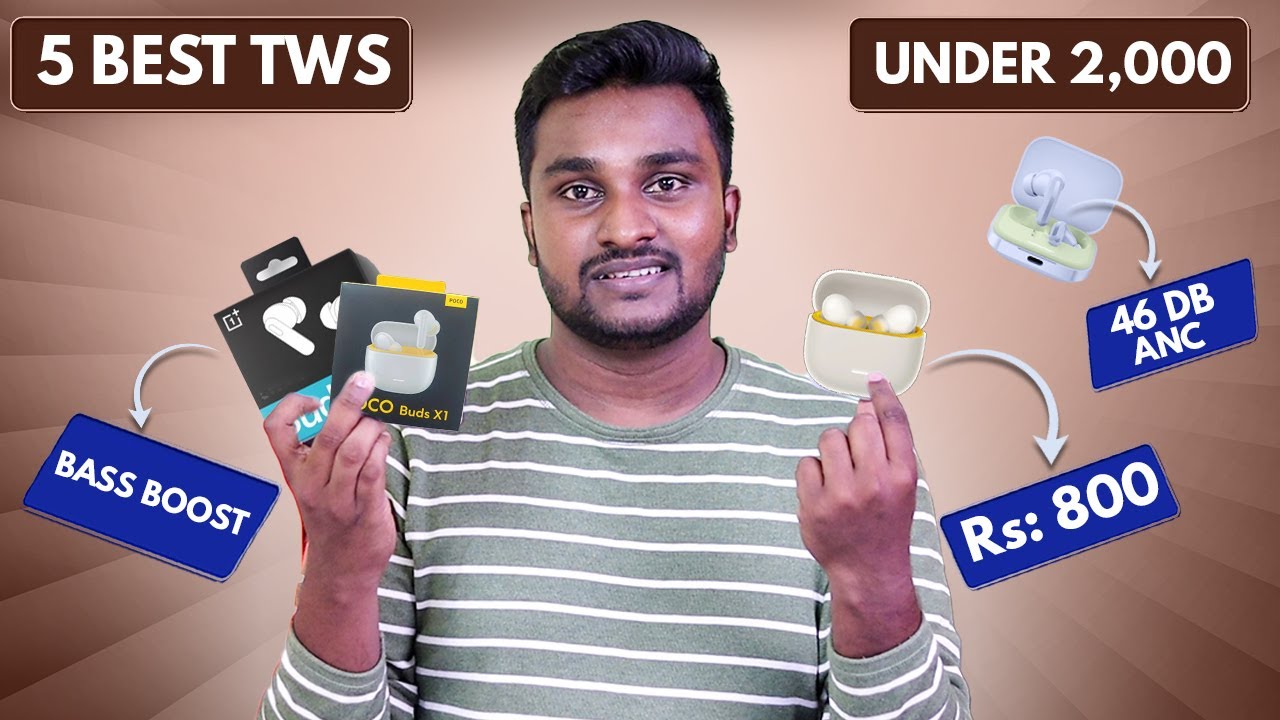 Top 5 Best TWS Under 2000⚡Calling (Anc) & Music 2026!