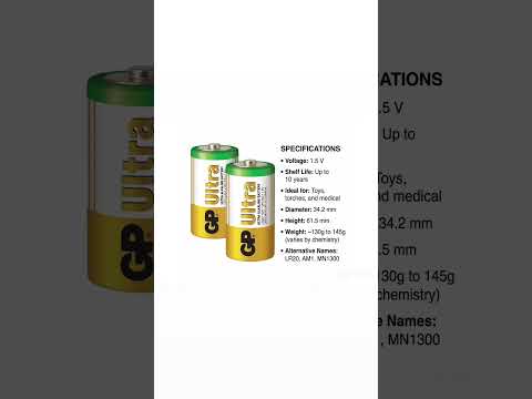 GP D Size Battery