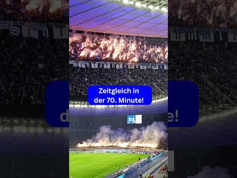 Mega Pyroshows bei Hertha BSC - Karlsruher SC (11.11.23)