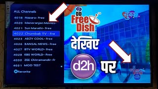 How to watch DD Free Dish Channels on Videocon d2h Set Top Box 🔥| Journalism Guide 2