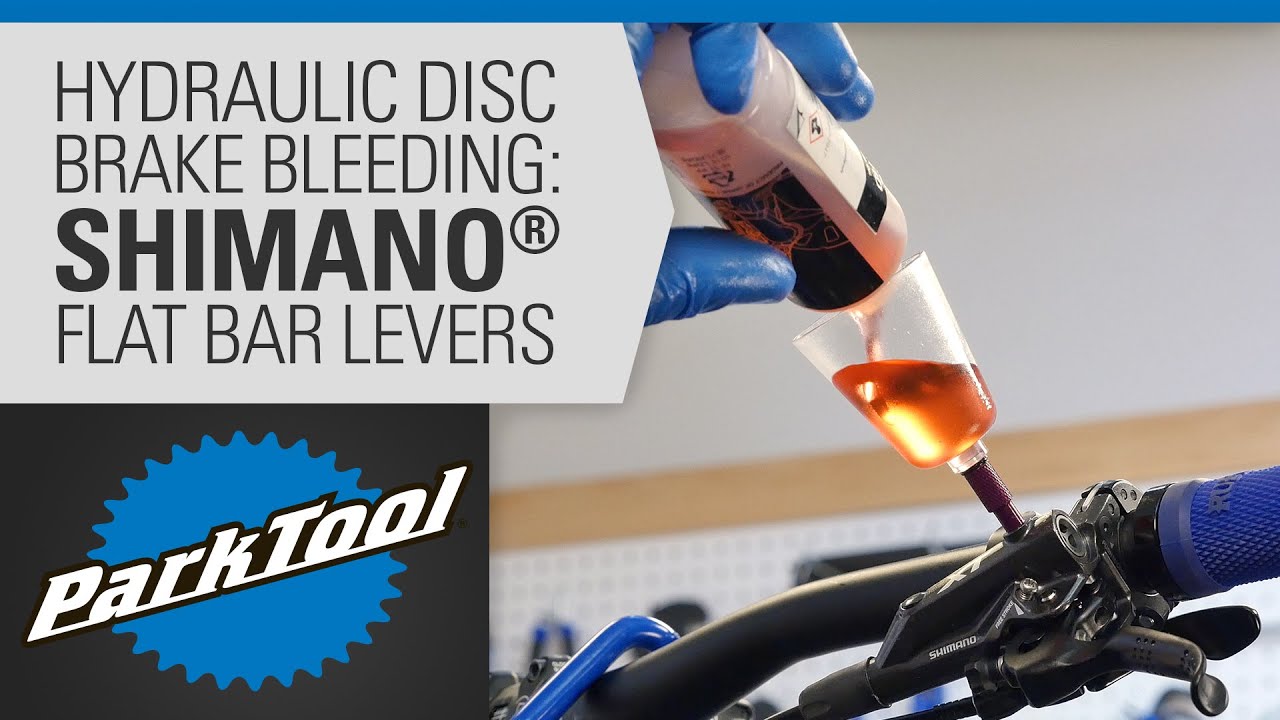 Watch video How to Bleed Hydraulic Brakes - Shimano® Flat Bar Levers Now How to Bleed Hydraulic Brakes - Shimano® Flat Bar Levers