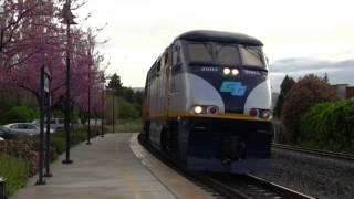 preview picture of video 'Spring in Fremont: Union Pacific, Amtrak, ACE, and CalTrain'