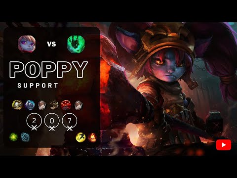 Poppy Support vs Thresh Gameplay - NA Patch 13.3