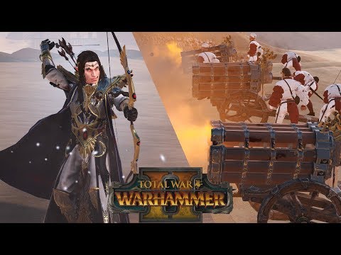Bows vs Cannons & Blasters - Empire vs High Elves // Total War: Warhammer II Online Battle
