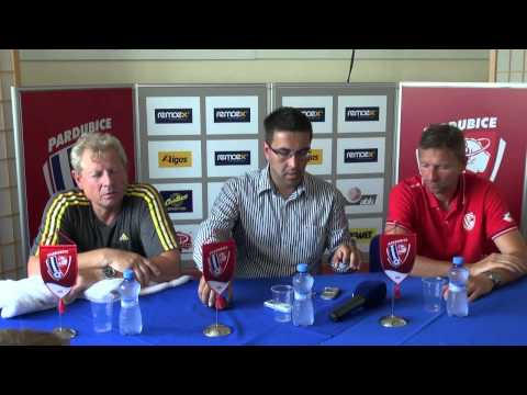 Tisková konference po utkání FK Pardubice - Vlašim