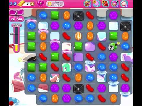 Candy Crush Saga level 609 - no boosters used!