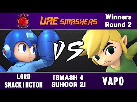[OS] Smash 4 Suhoor 2: Lord Snackington (Mega Man) vs Vapo (Toon Link, Jigglypuff) - Singles WR2