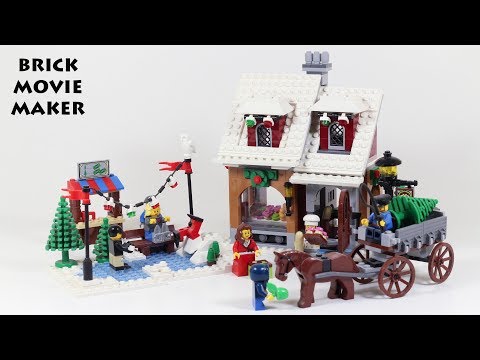 Lego 10216 Winter Village Bakery / Weihnachtsbäckerei speed build + clips