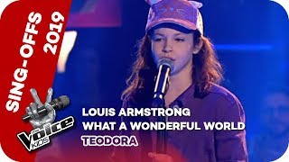 Louis Armstrong - What a Wonderful World (Teodora) | Sing-Offs | The Voice Kids 2019 | SAT.1