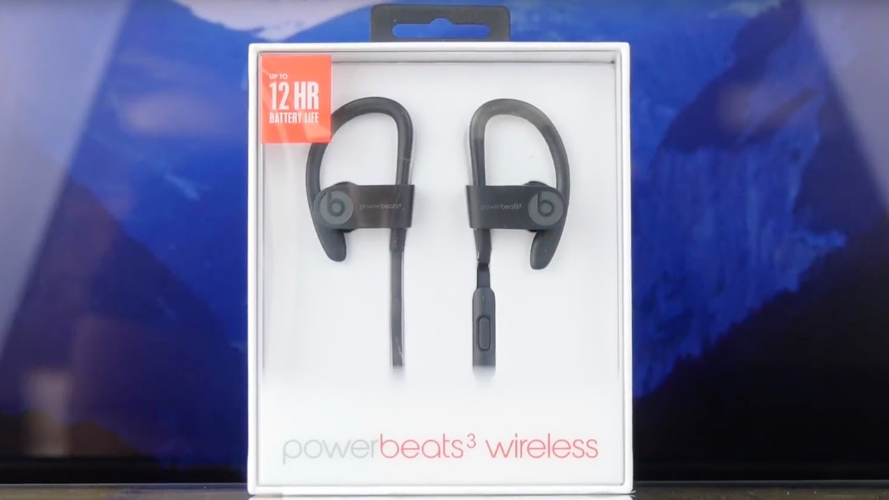 Навушники Beats by Dr. Dre Powerbeats 3 Wireless (Black) ML8V2ZM/A video preview