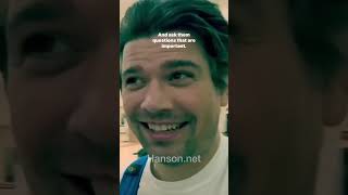 Today’s words of wisdom 🤔 Watch Zac’s full vlog on hanson.net!