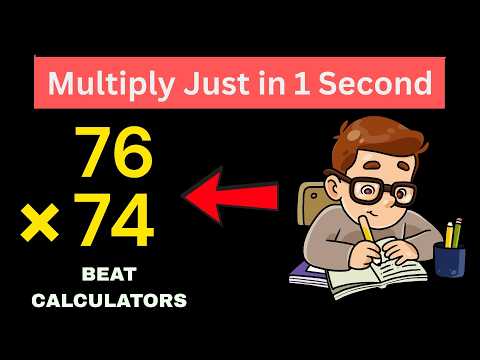 Multiply Numbers in 1 Second – Faster Than a Calculator! (Mental Maths Trick)