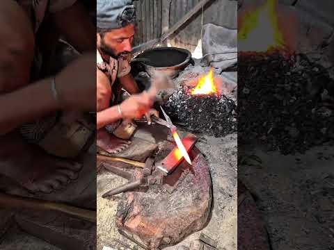 Iron Ball to Soul Knife Making Process😱 #viral