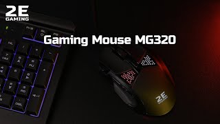 2E GAMING Mouse MG320, RGB, USB-A, black