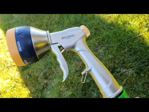 Brandson   Garten Handbrause Metall   Gartenbrause für Gartenschlauch, Sehr massiv von außen, leider