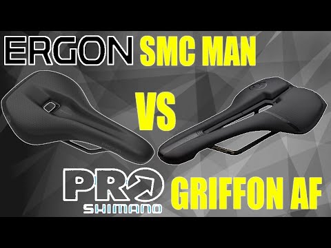 ERGON SMC MEN vs PRO GRIFFON AF PERFORMANCE  SADDLE// WEIGHT SIZES SPECIFICATIONS DIFFERENCES