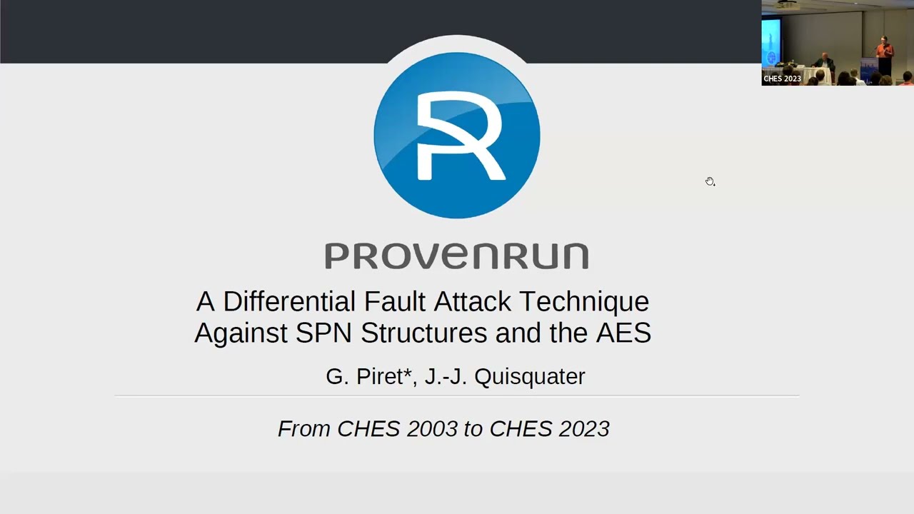 CHES Test of Time Award Ceremony + Rump Session (CHES 2023)